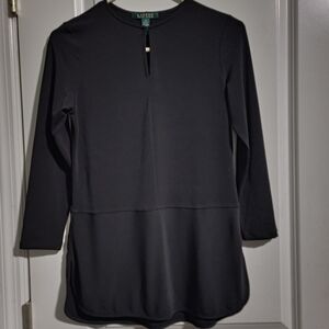 Ralph Lauren Black Top with Green Label